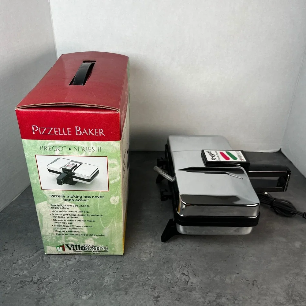 VillaWare Prego‎ Series II Pizzelle Baker 3600-NS Non-Stick Italian Cookie Maker